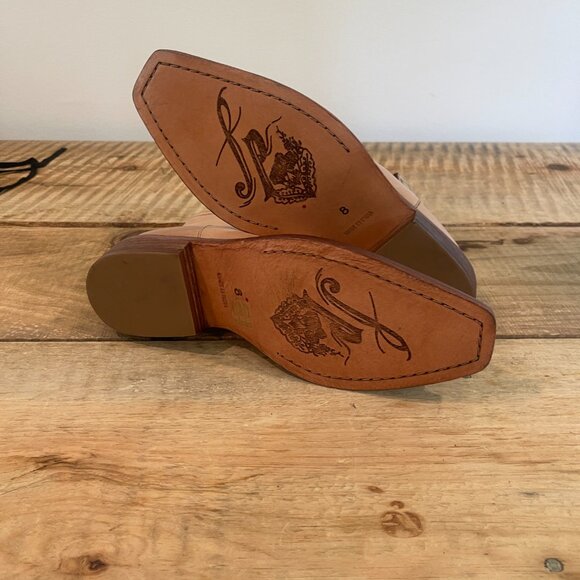 Free People Sunday Saloon Ankle Boots in Tan NEW Size 8 - Picture 7 of 13